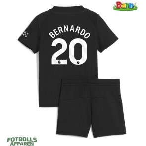 Manchester City Bernardo Silva #20 Bortaställ Barn 2025-26 Kortärmad (+ Korta byxor)
